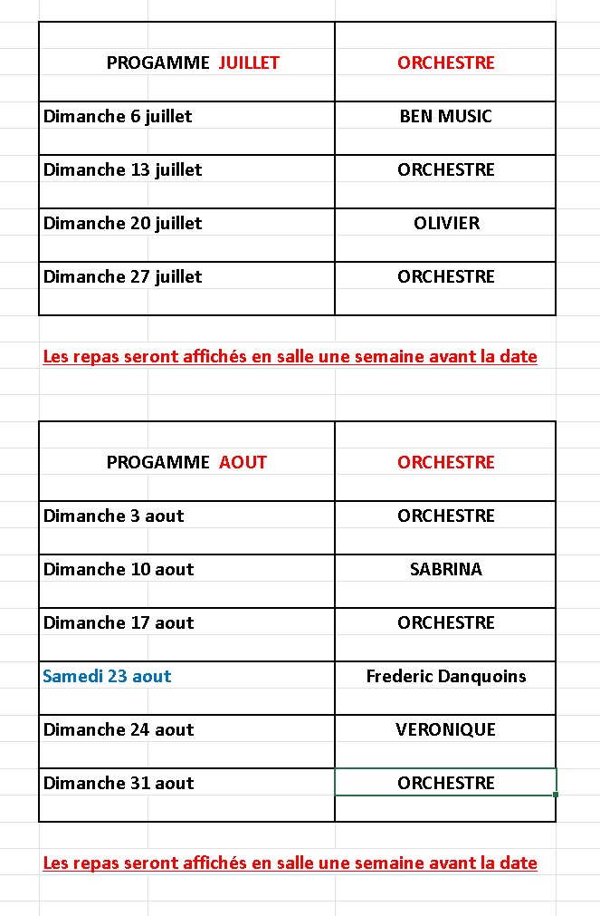 programme juillet aout 2025